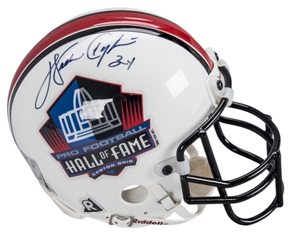 Walter Payton Signed NFL Hall Of Fame Mini Helmet (Steiner)